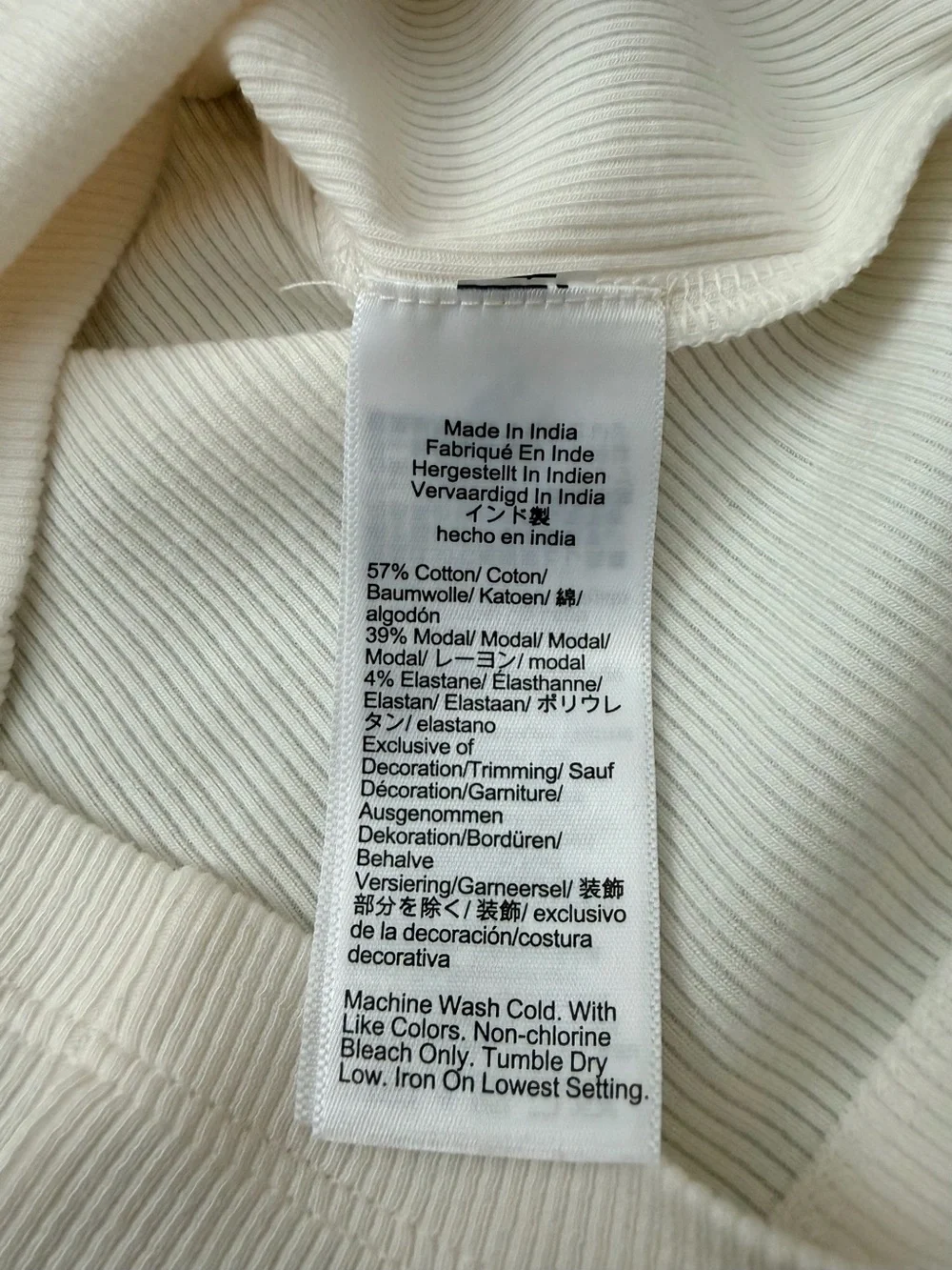 J Crew Perfect rib V-neck tank top with hand-stitched trim